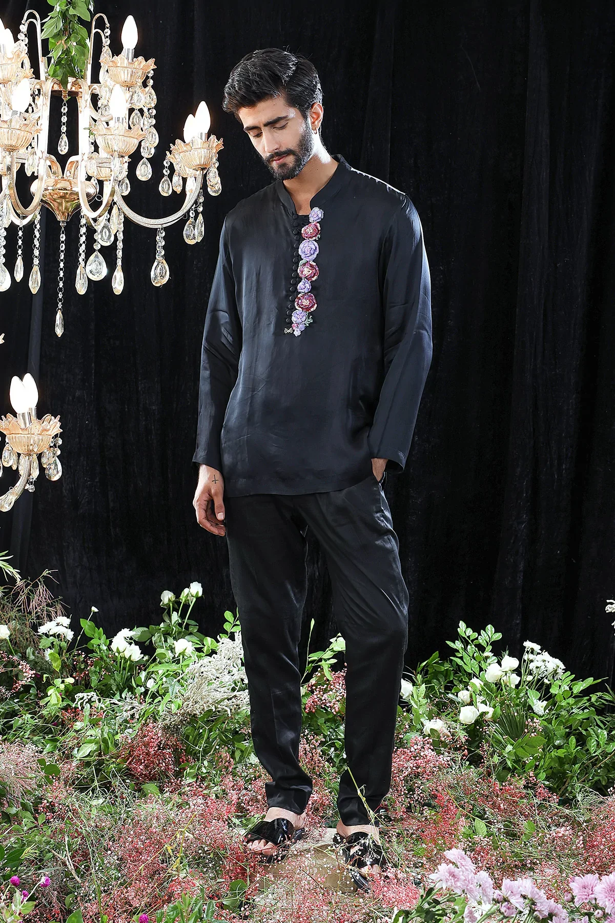 Clementleon Hand Embroidered Jacket & Kurta - Image 4
