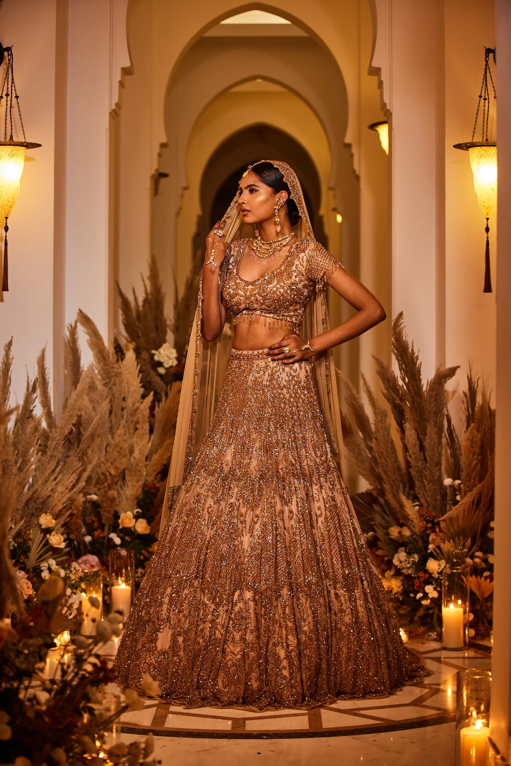 Crystal Queen - Hand Embroidered Lehenga Set - Image 6