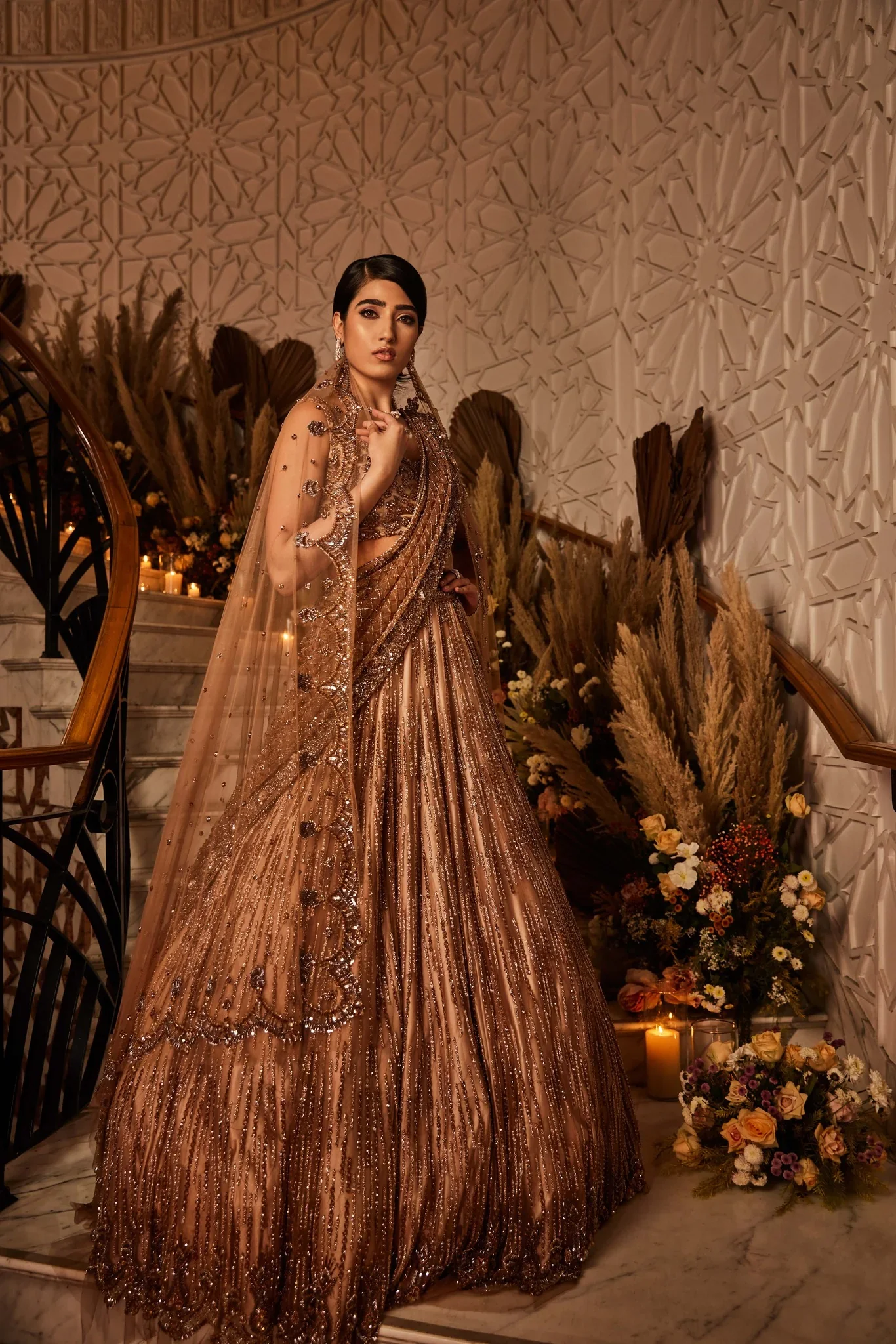 Crystalline - Hand Embroidered Lehenga Set - Image 3
