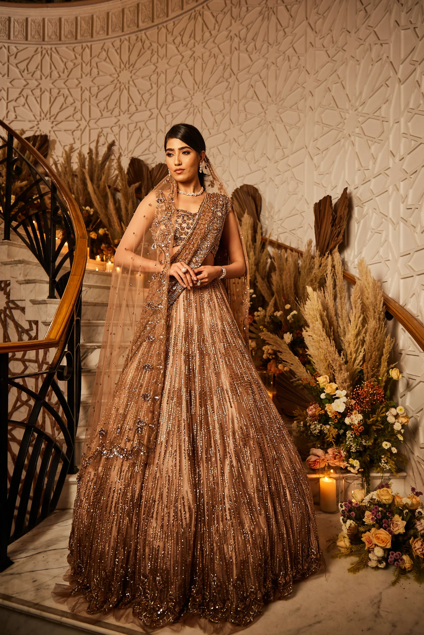 Crystalline - Hand Embroidered Lehenga Set - Image 7