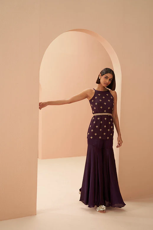 Deep Wine Sharara - Image 2