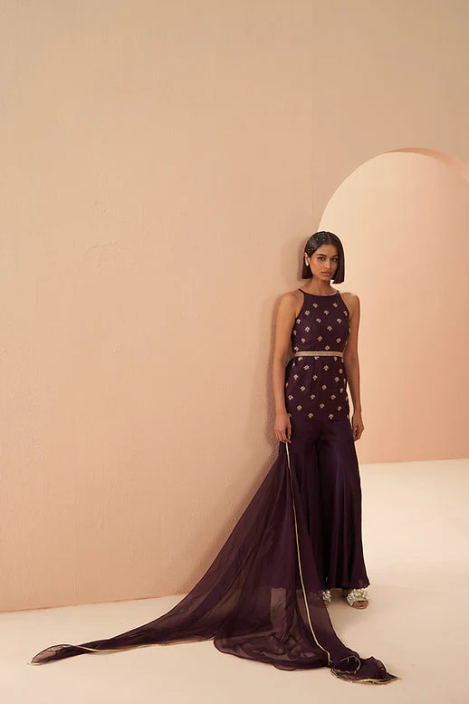 Deep Wine Sharara - Image 4