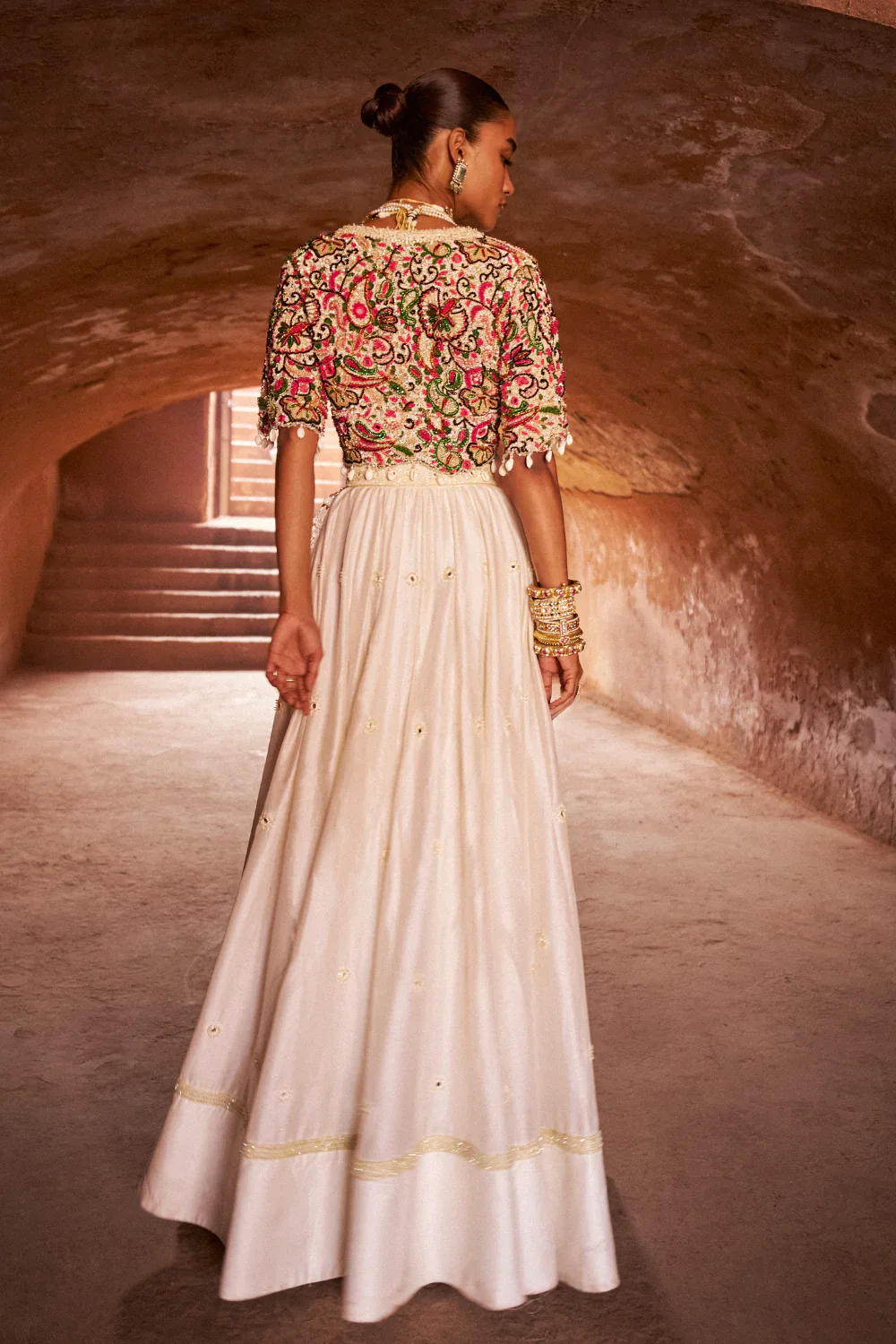 Desert Rose Blouse Lehenga Set - Image 5