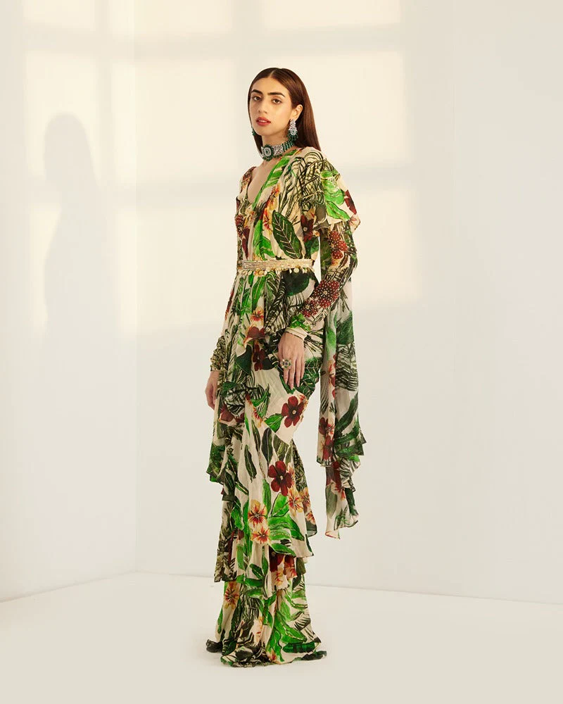 Diipa Khosla in Ruffle Saree Set - Image 6