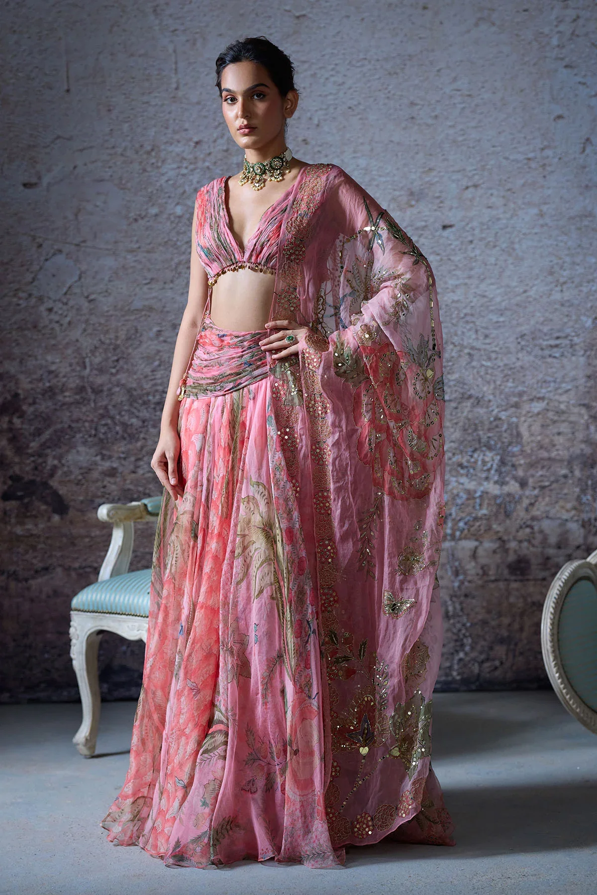 DUA - Printed Lehenga