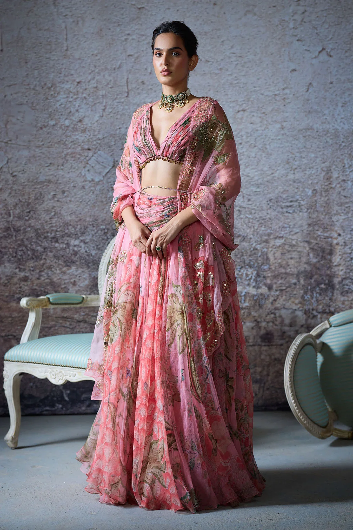 DUA - Printed Lehenga - Image 3