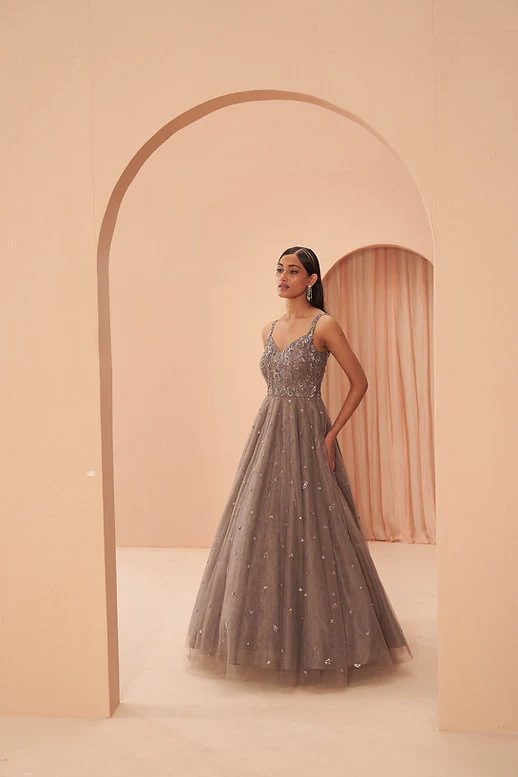 Ebony Grey Gown - Image 5