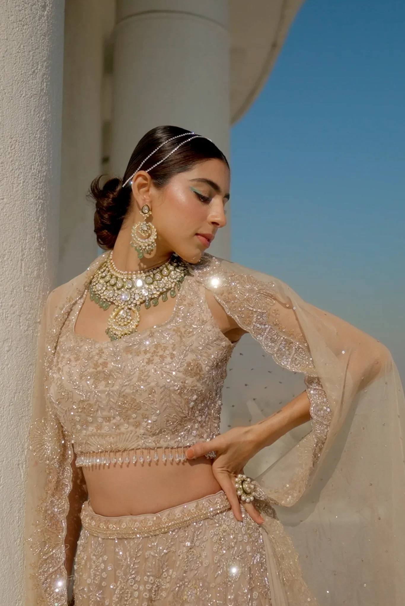 Eleanor - Hand Embroidered Lehenga Set - Image 4