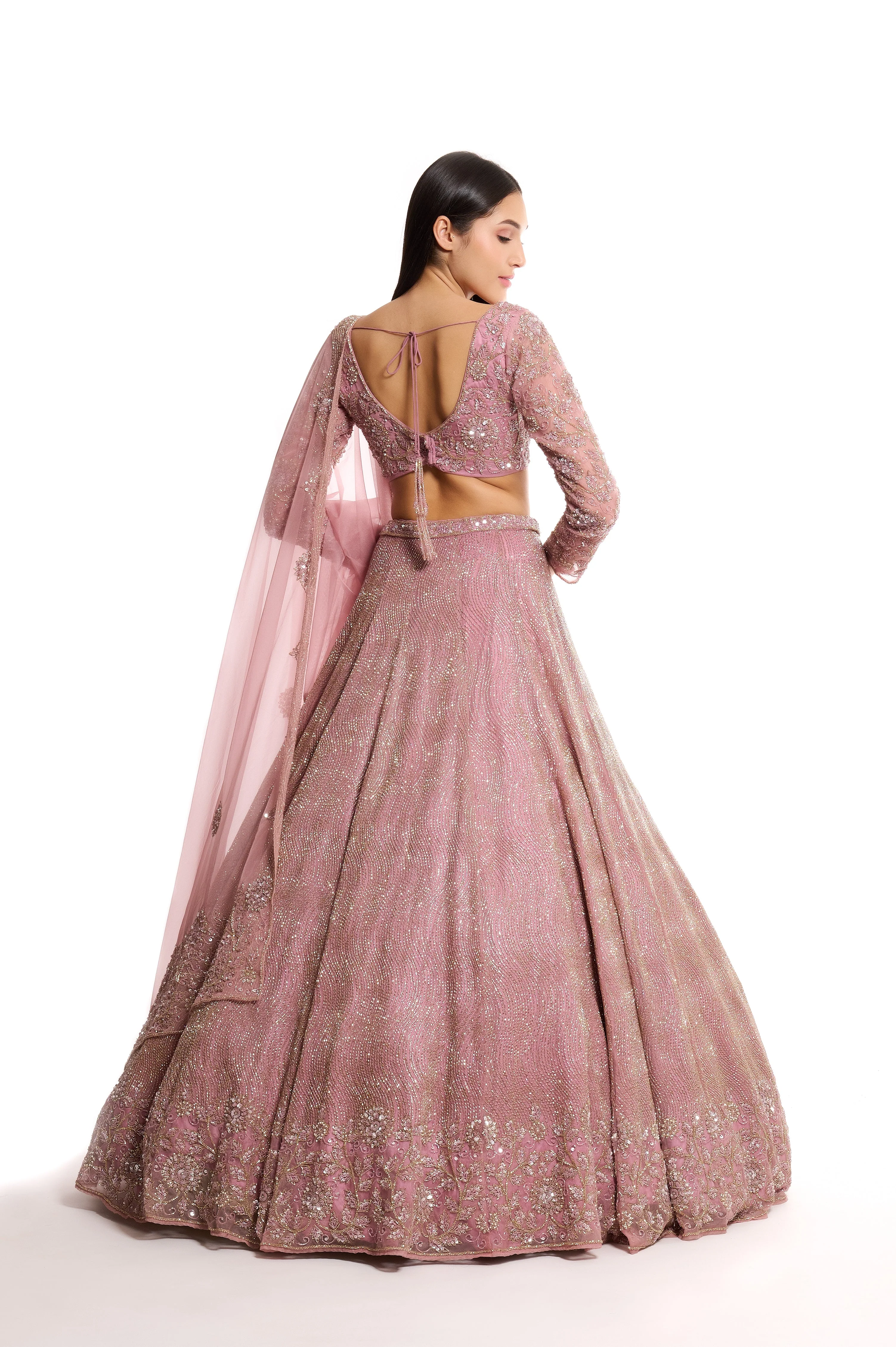 Ella - Hand Embroidered Lehenga Set - Image 3