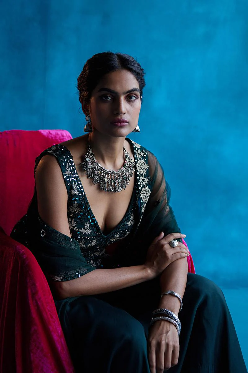 Emerald Green Sharara Set - Image 6