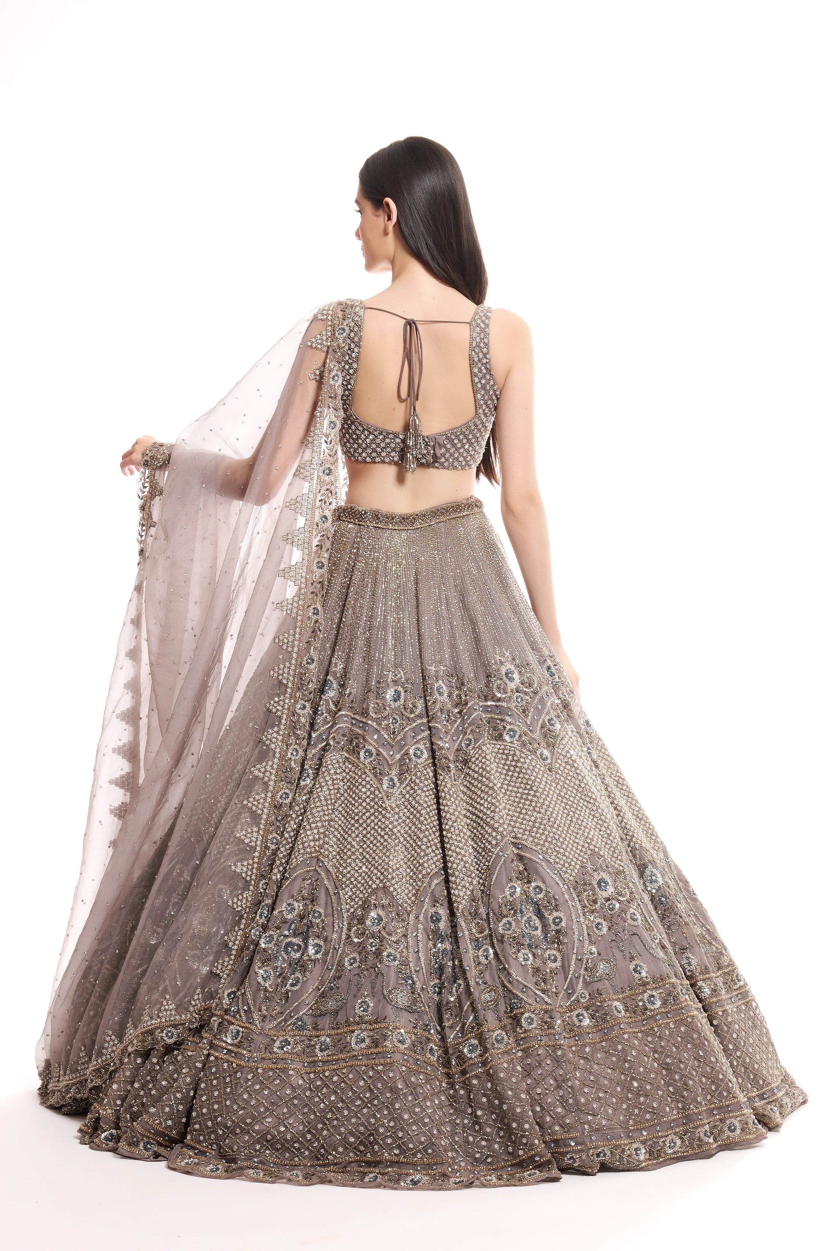 Eva - Hand Embroidered Lehenga Set - Image 3