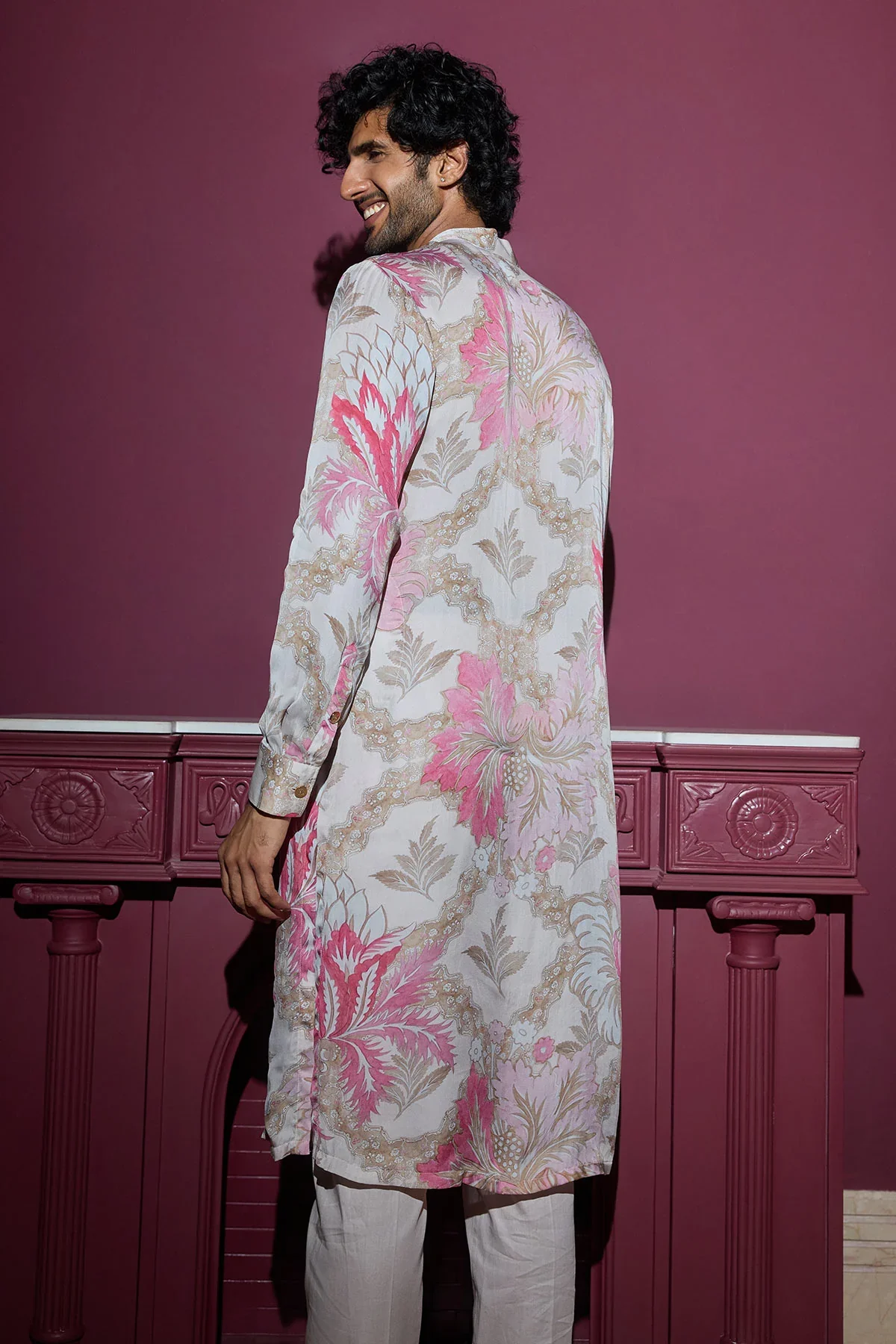 FAHAD - Embellished Placket Kurta Set - Image 4