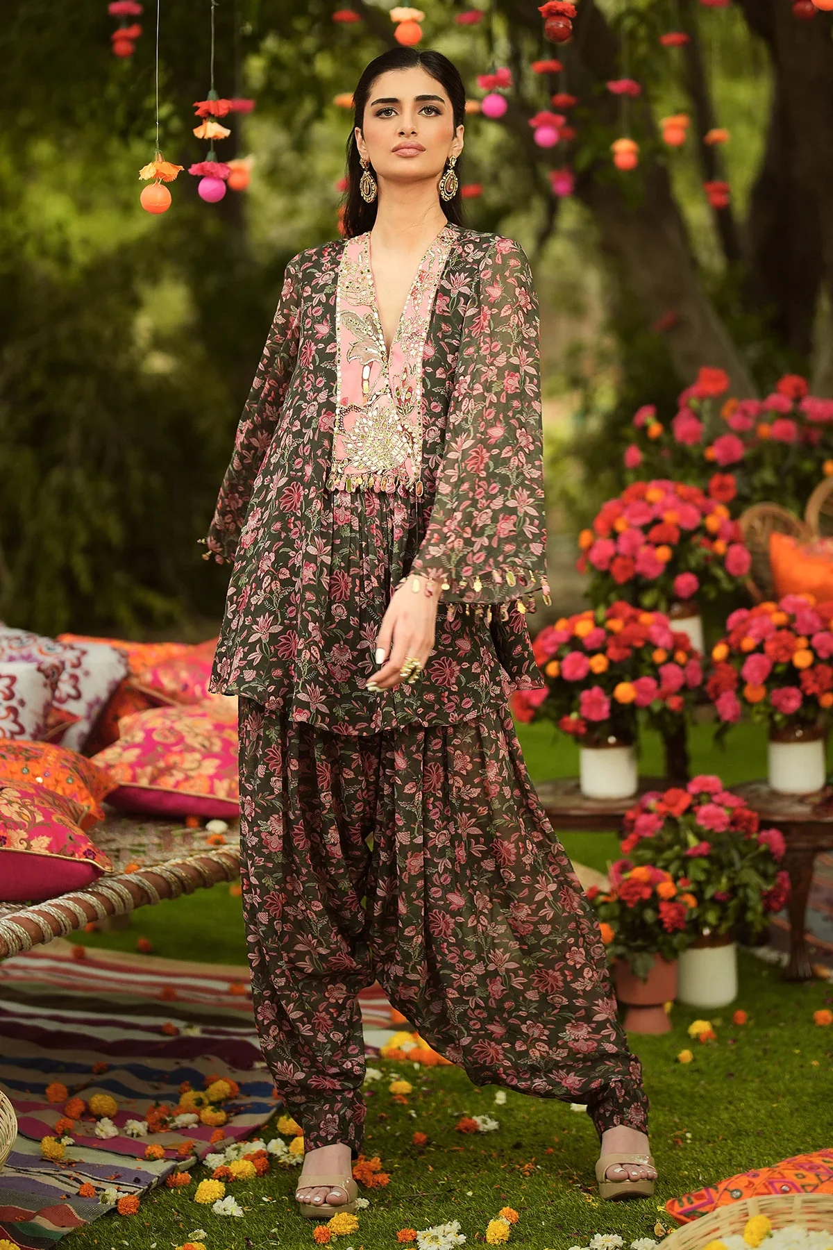 FAIZA - Embroidered Kurta With Salwar