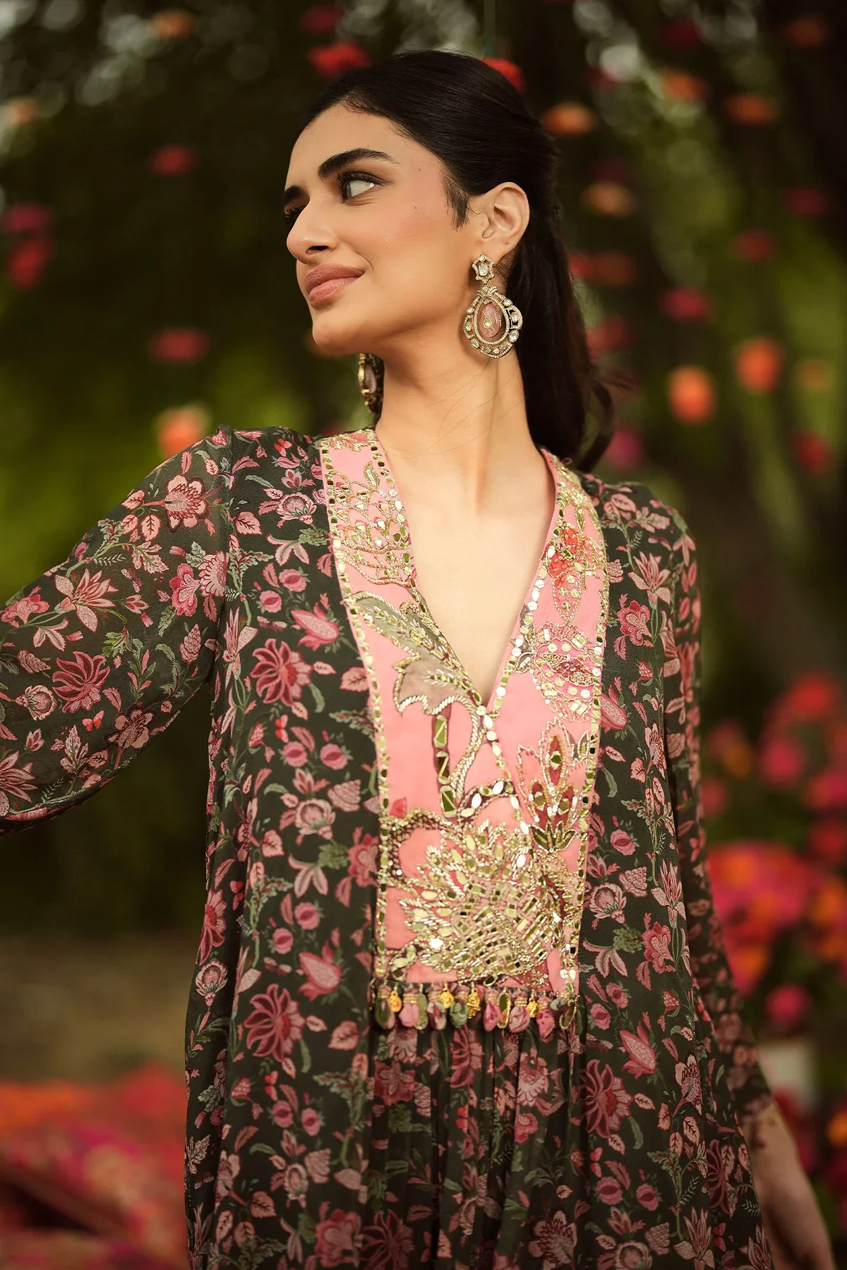 FAIZA - Embroidered Kurta With Salwar - Image 5