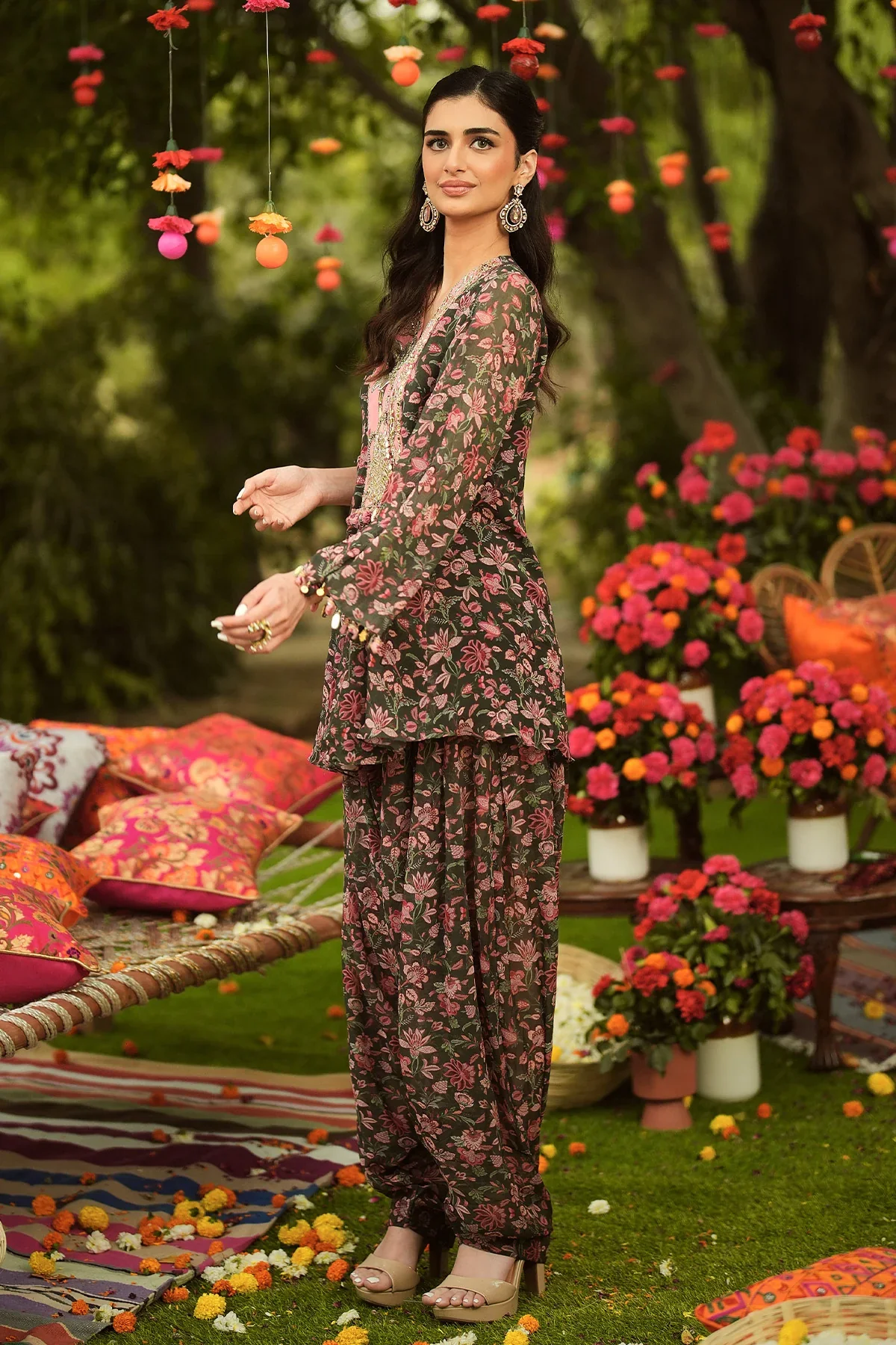 FAIZA - Embroidered Kurta With Salwar - Image 6