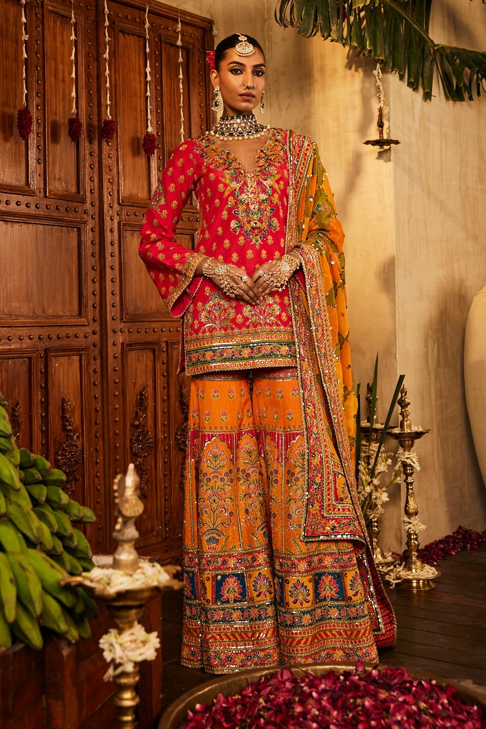 Faiza - MultiColour gharara set