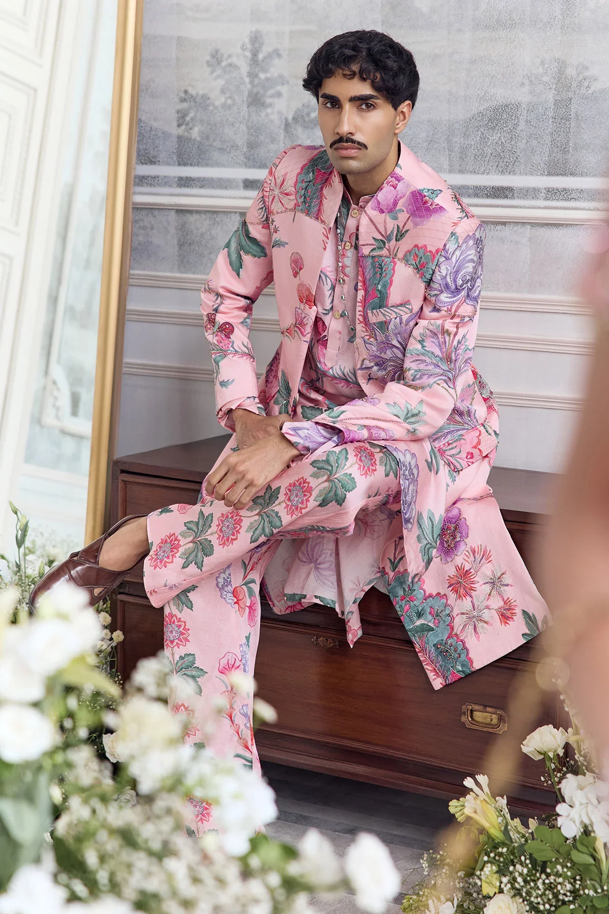 Faizan - Hand Embroidered Sherwani - Image 4