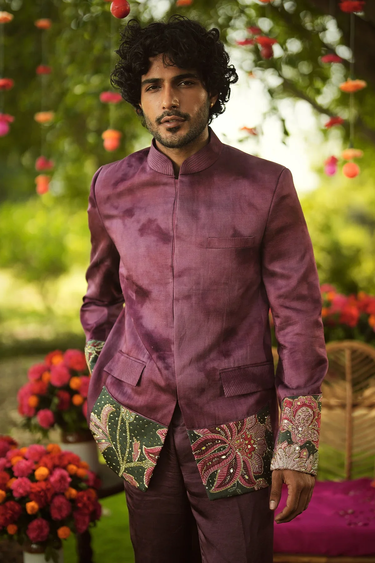 FAWAD - Hand Embroidered Band Gala Set - Image 2