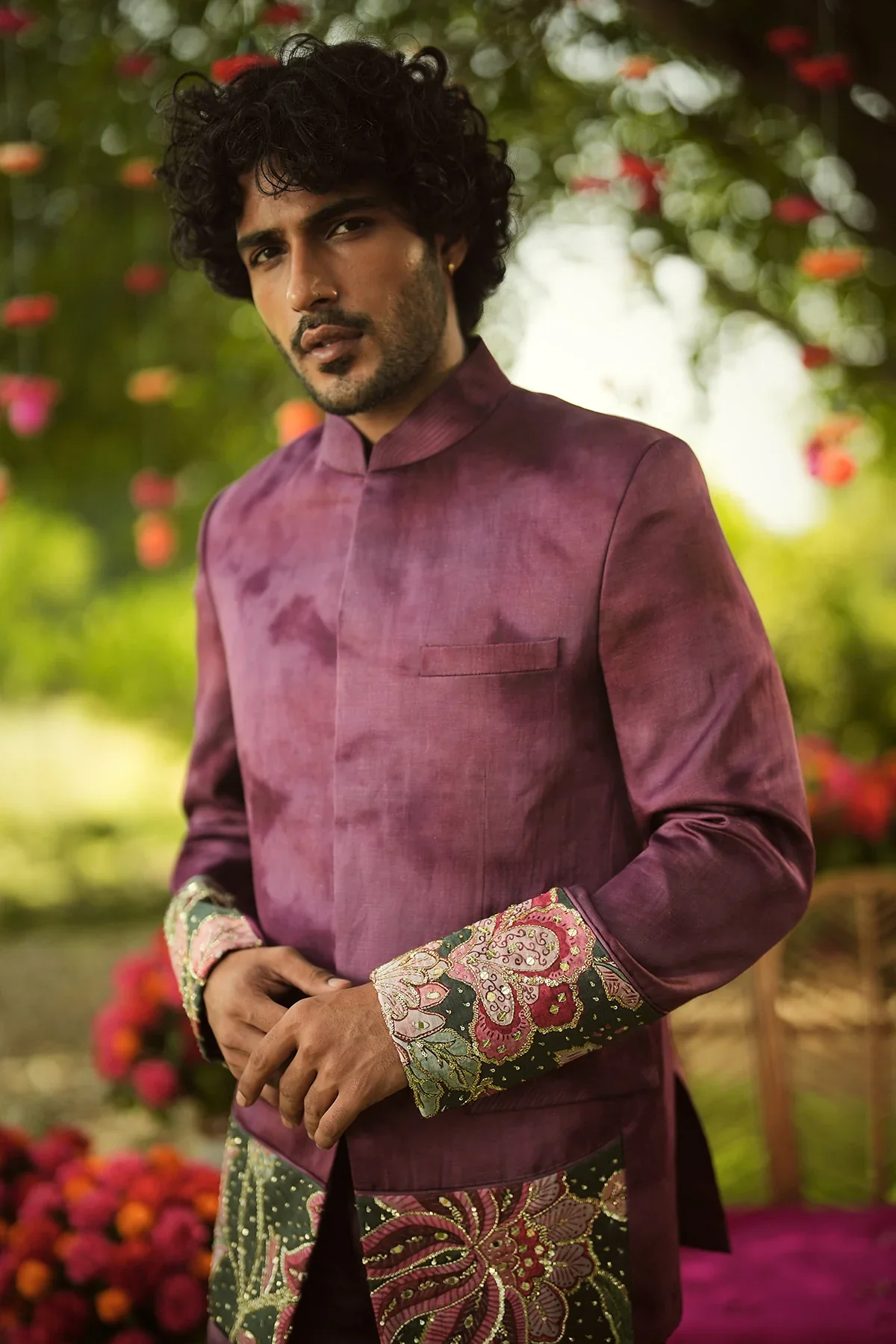 FAWAD - Hand Embroidered Band Gala Set - Image 3