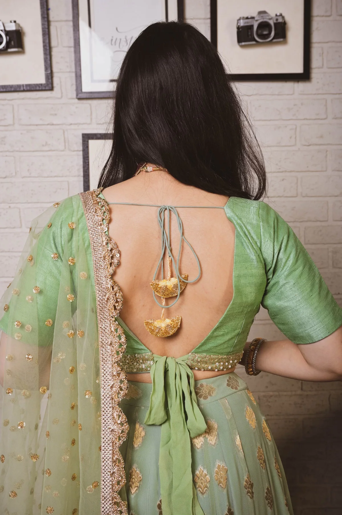 Fern Green Lehenga Set - Image 3
