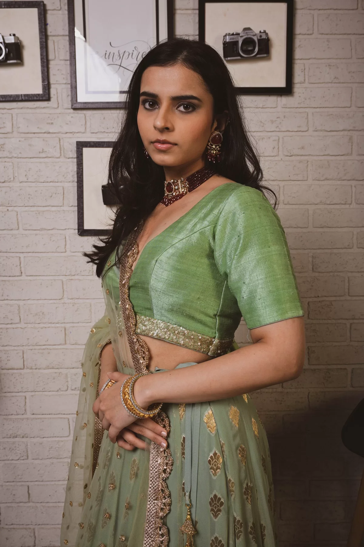 Fern Green Lehenga Set - Image 5