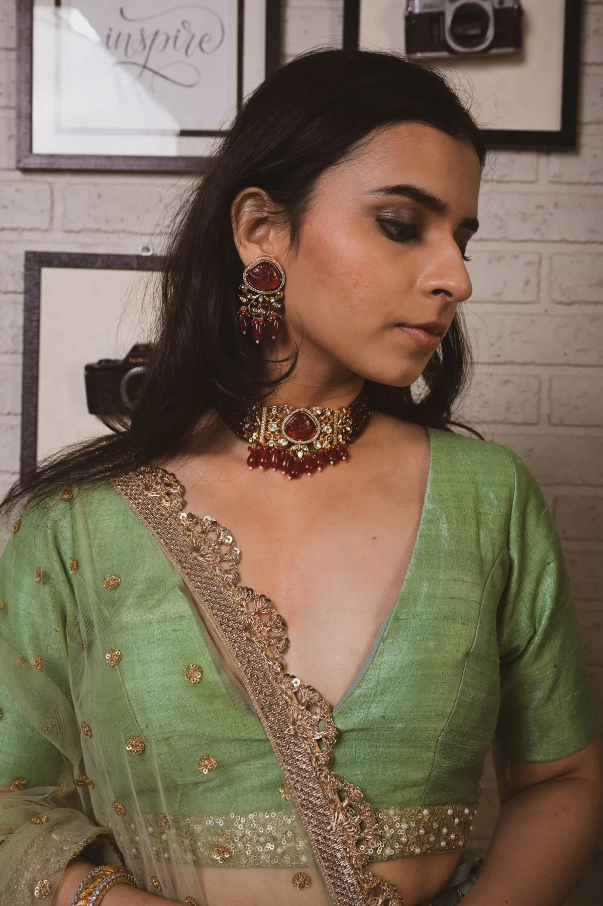 Fern Green Lehenga Set - Image 6