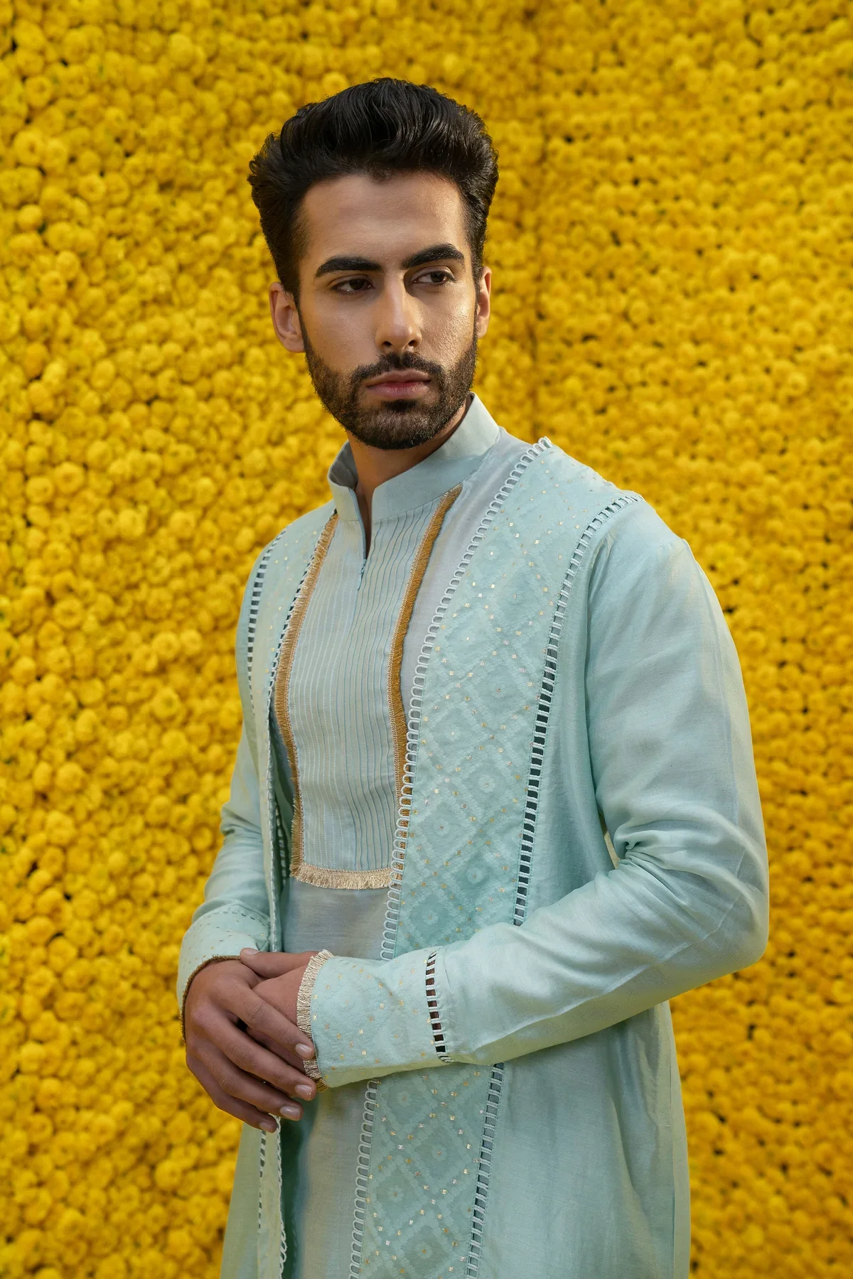 Feroza Aquamarine Kurta - Image 3