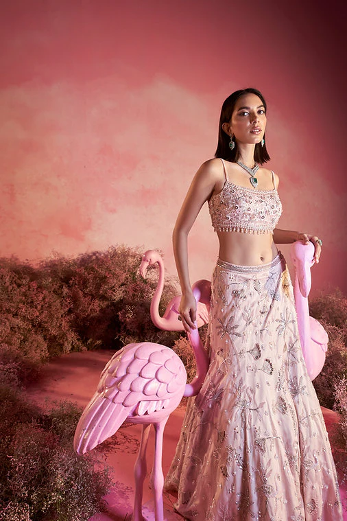 Flamingo Lehenga Set - Image 3