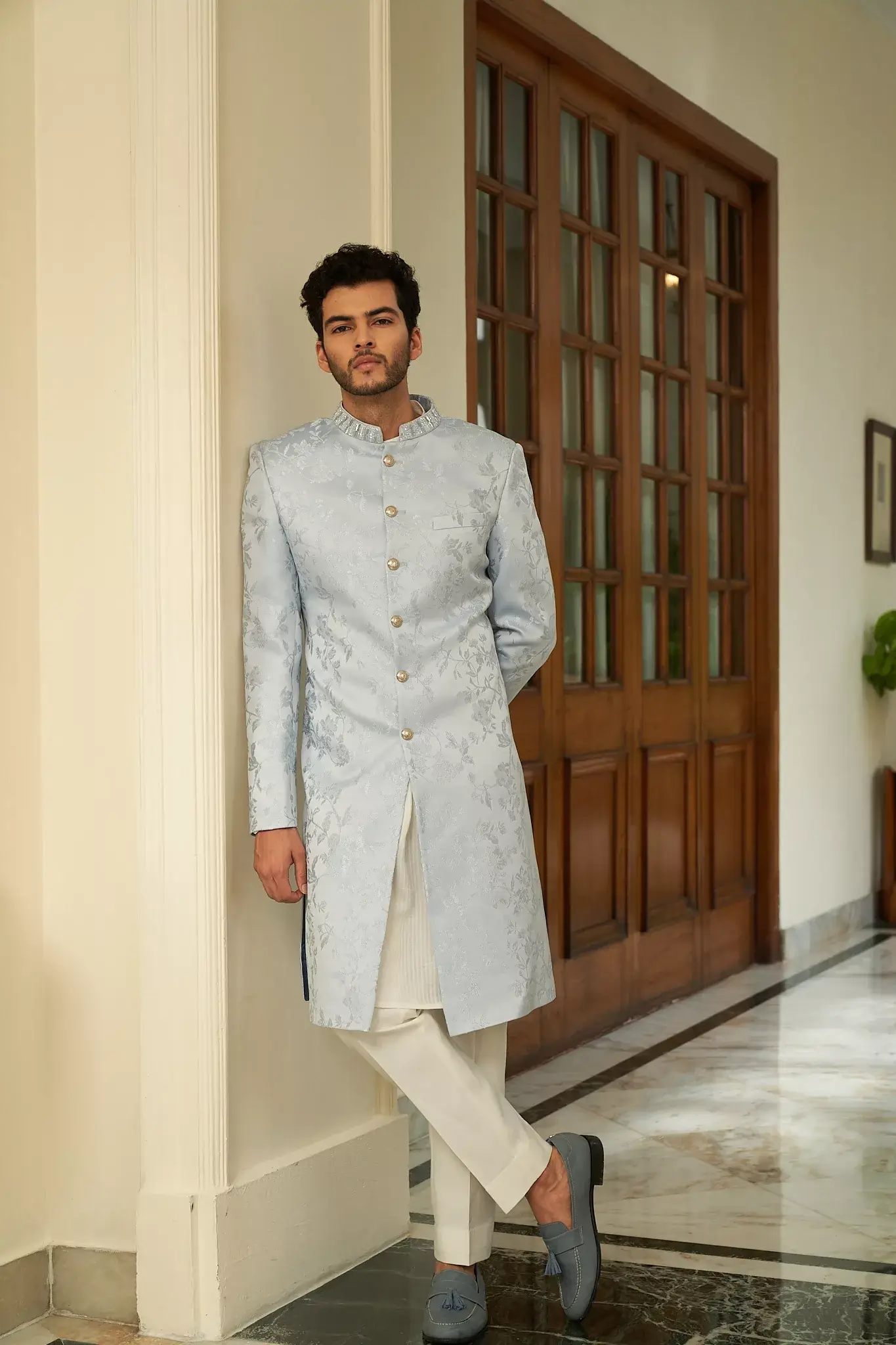 Floral Dream Sherwani Set - Image 3