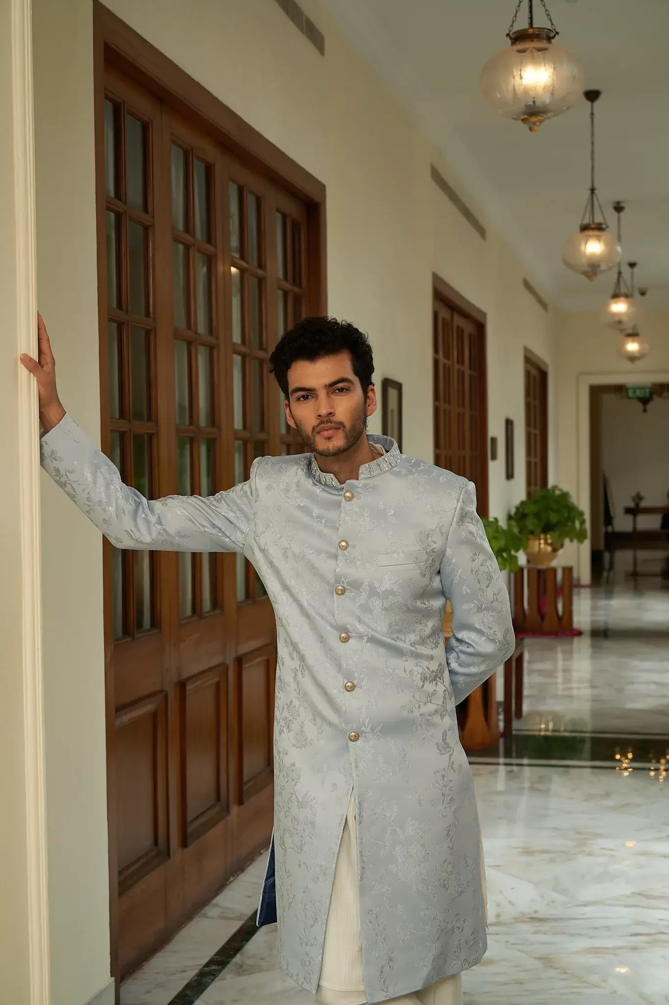 Floral Dream Sherwani Set - Image 4