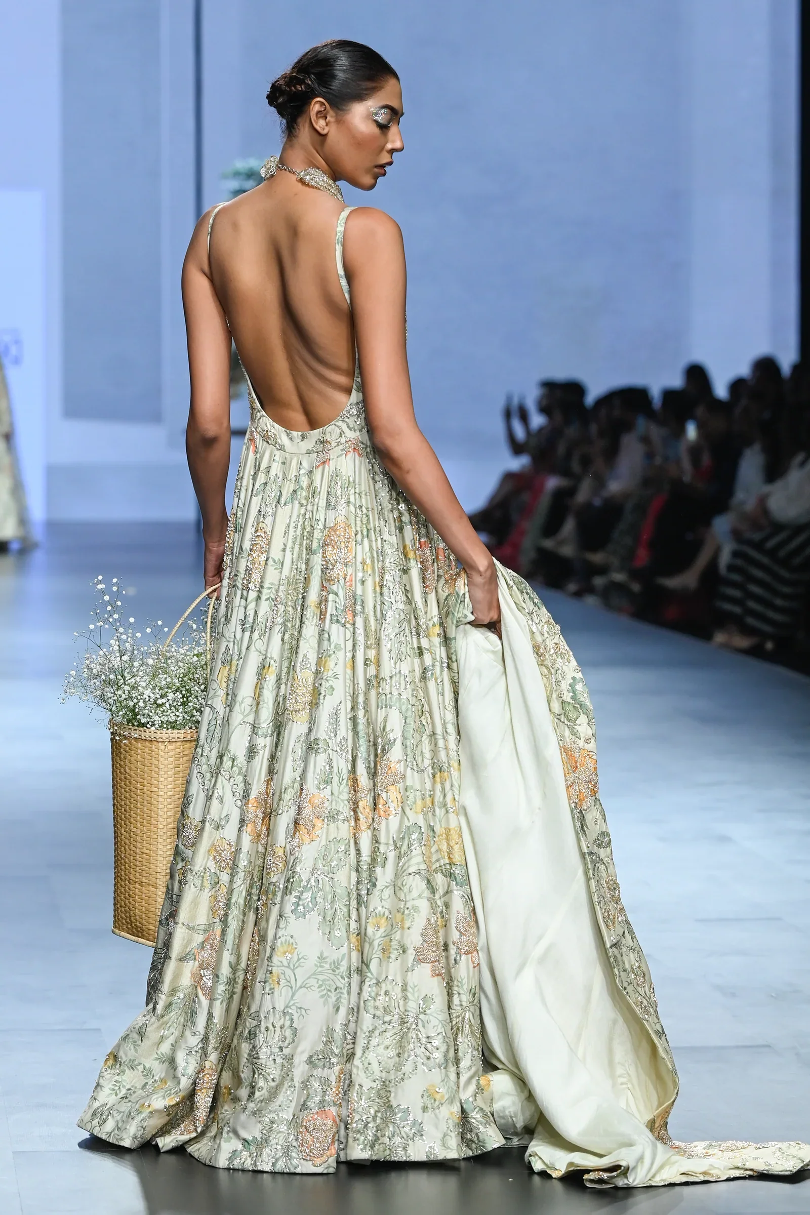 Surveen Chawla - Floral Print Corset Anarkali With Jacket - Image 7