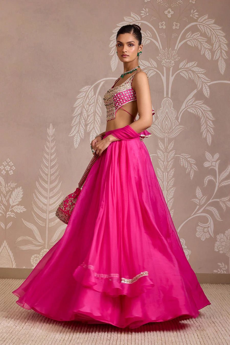 Floret lehenga set - Image 5