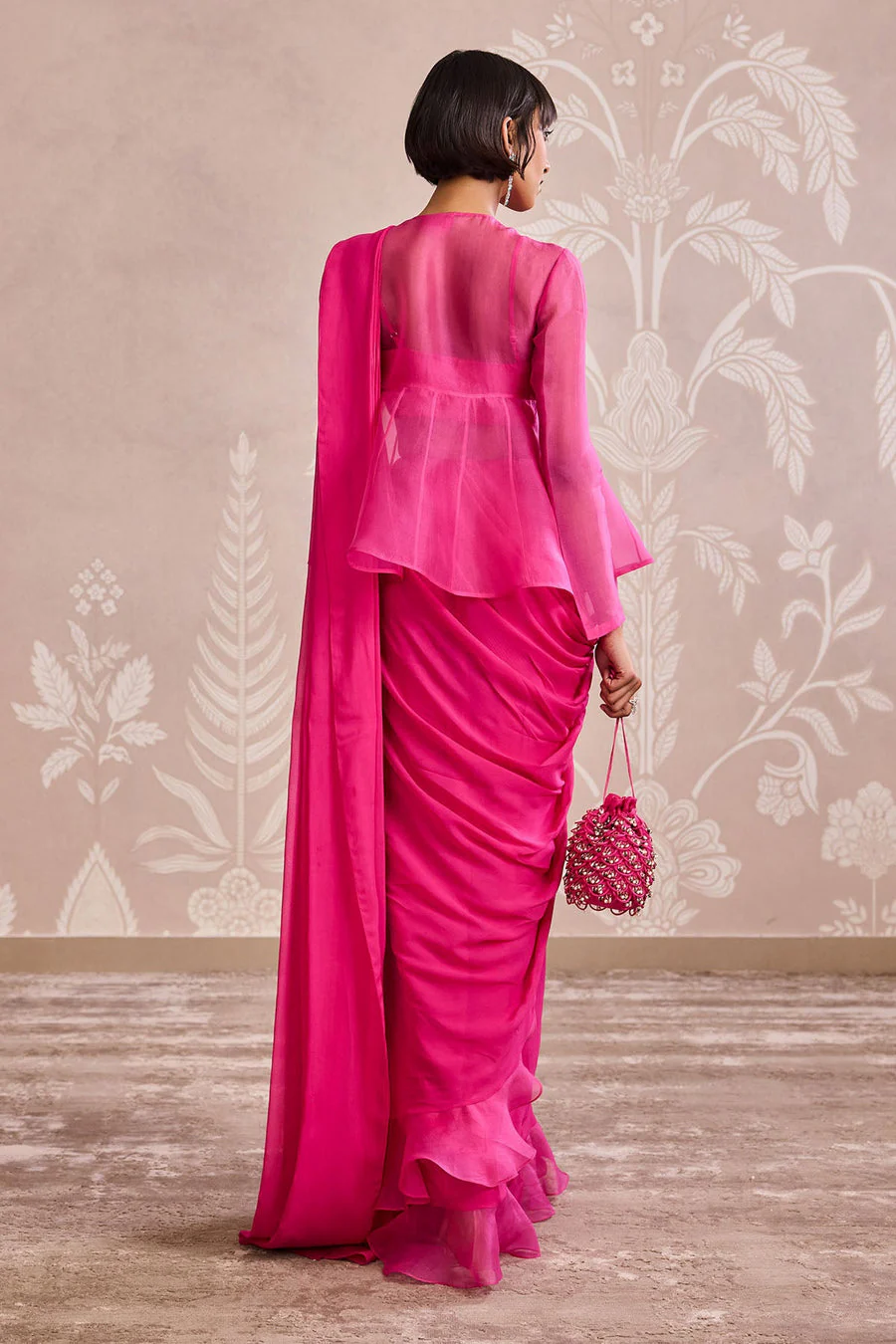 Garnet saree set - Image 2