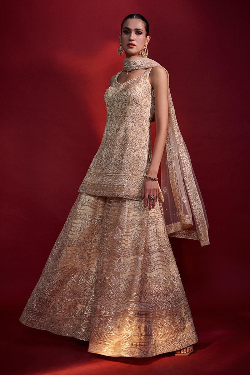 Gold Gota Sharara Set - Image 2