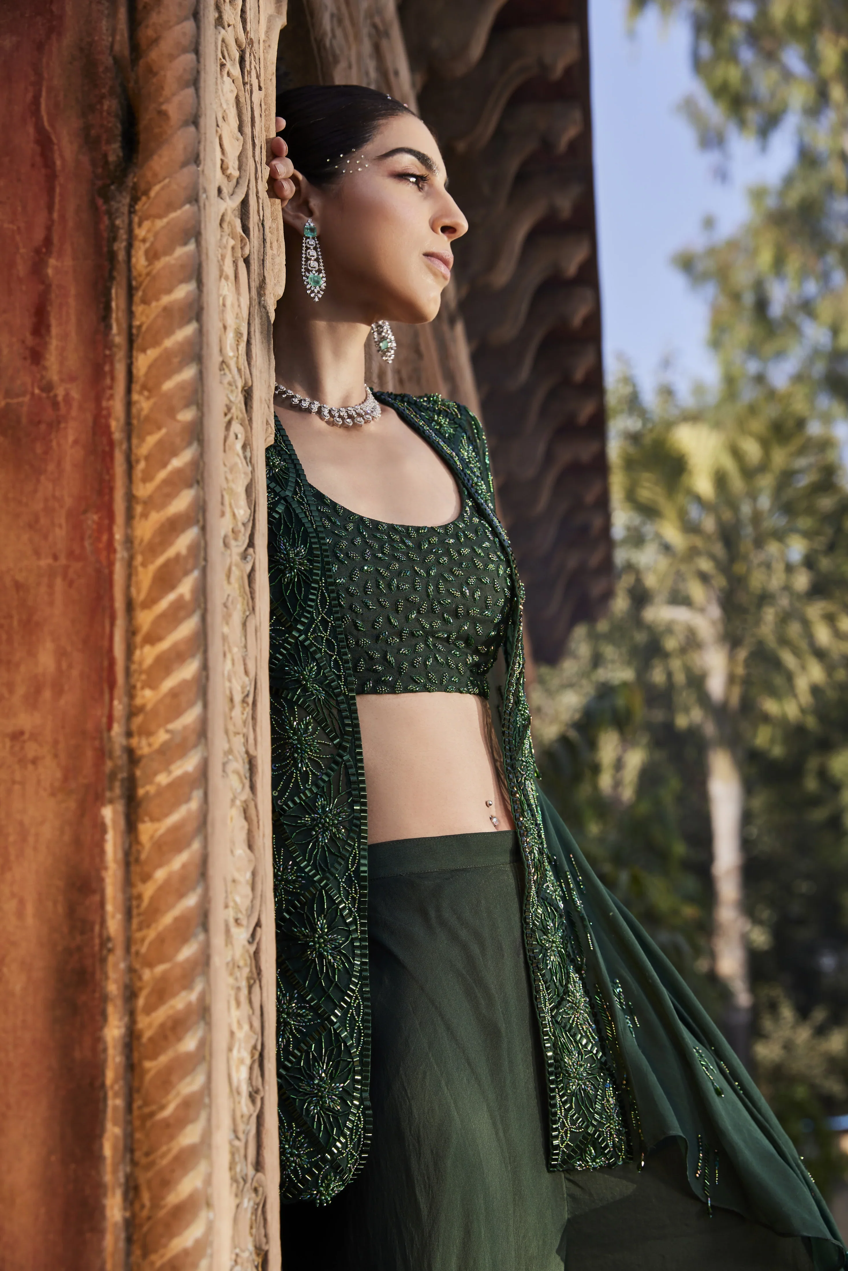 Green Jacket And Pants Set - Image 3