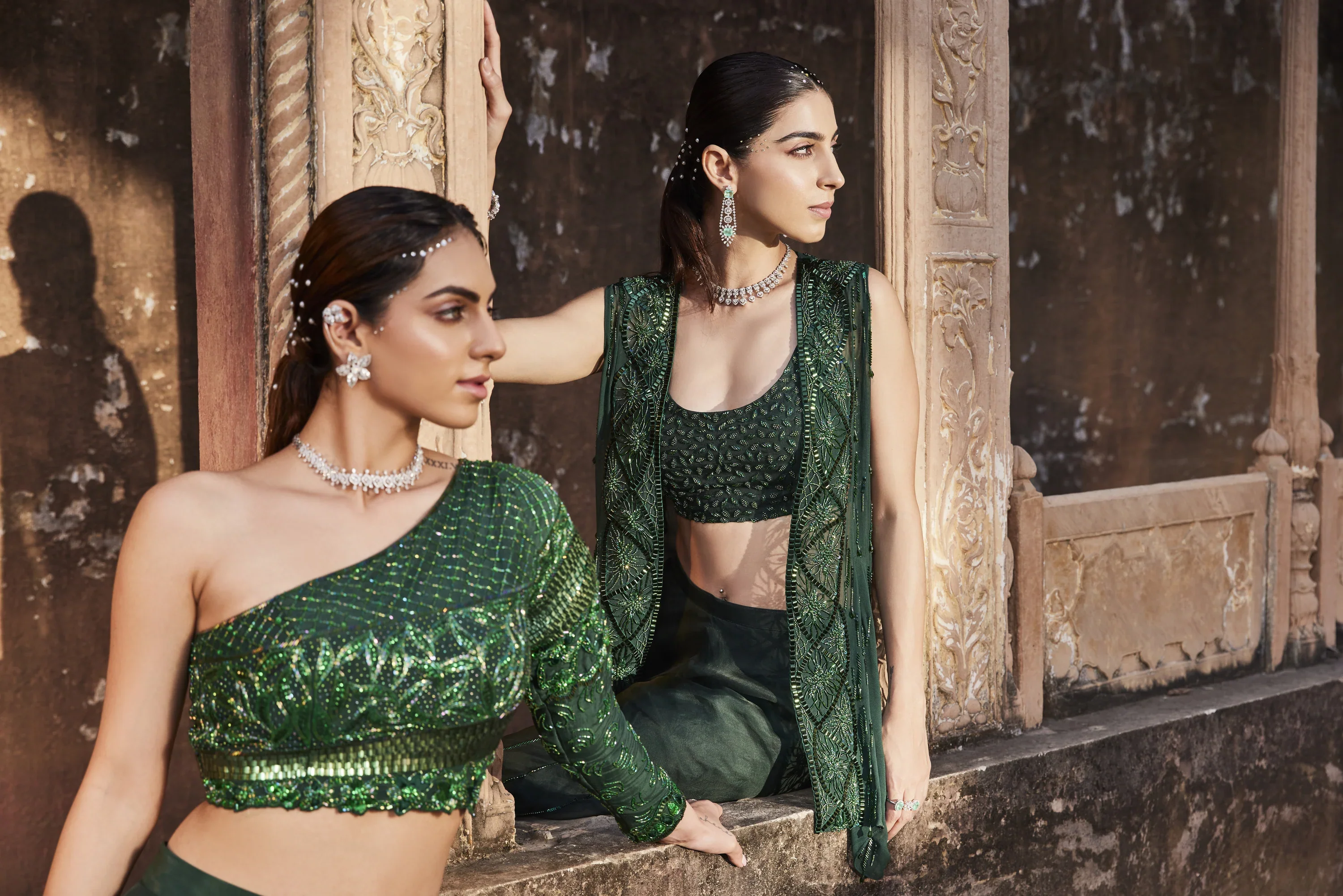 Green Jacket And Pants Set - Image 4