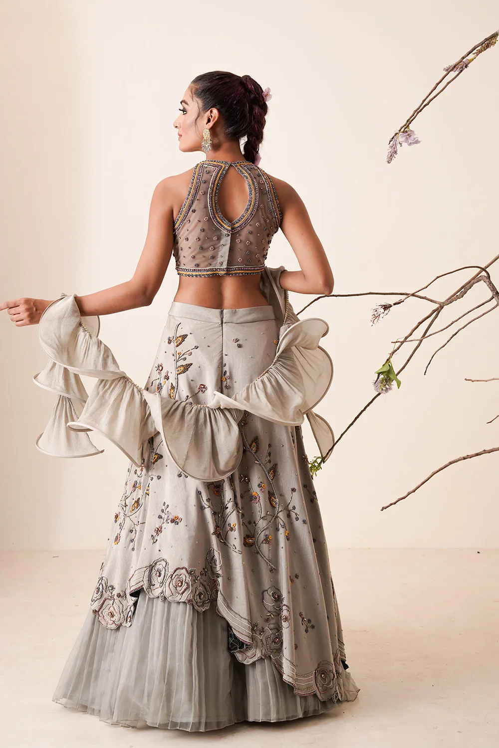 Grey Lehenga - Image 2