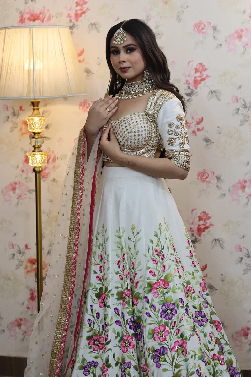 Hand Paint Lehenga Set - Image 3