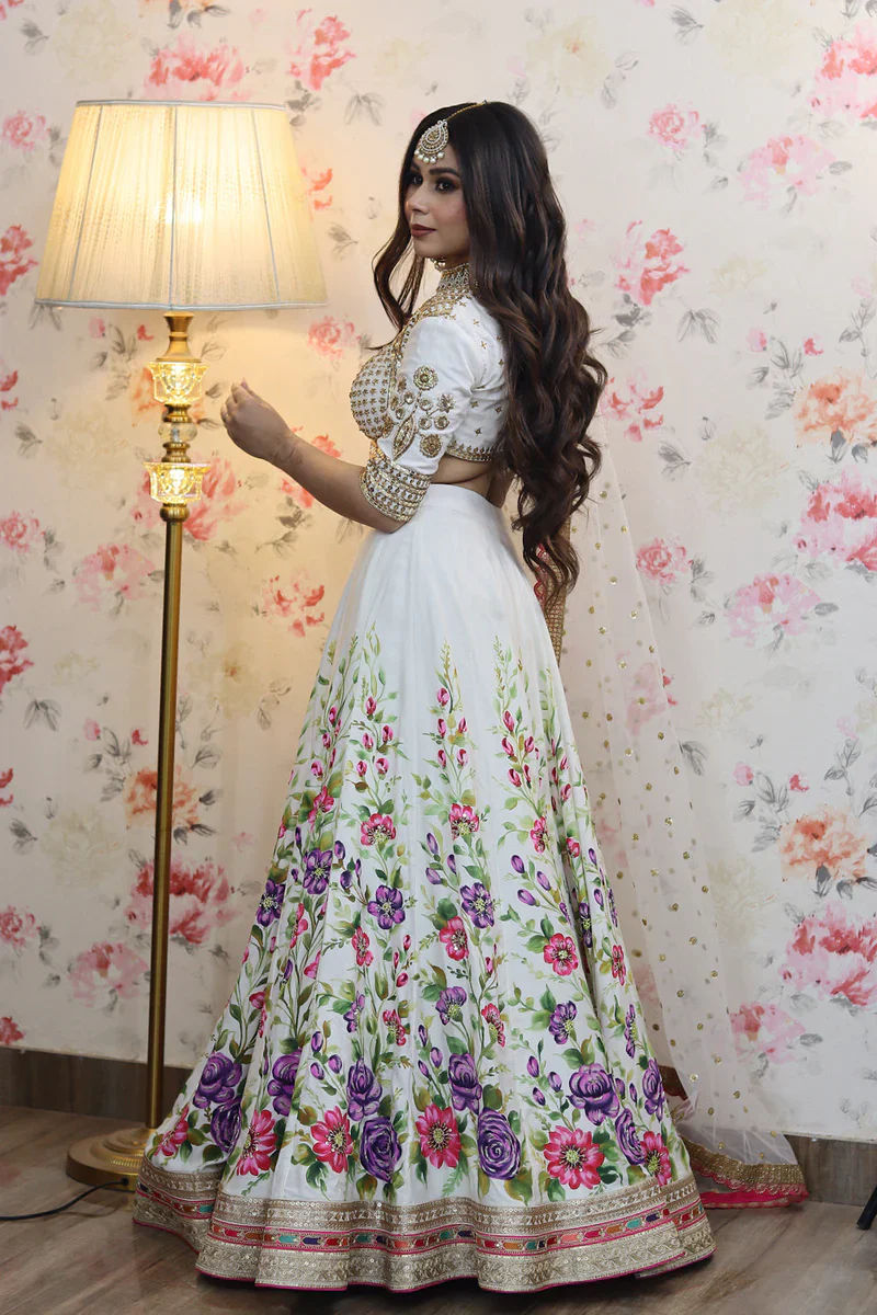 Hand Paint Lehenga Set - Image 4