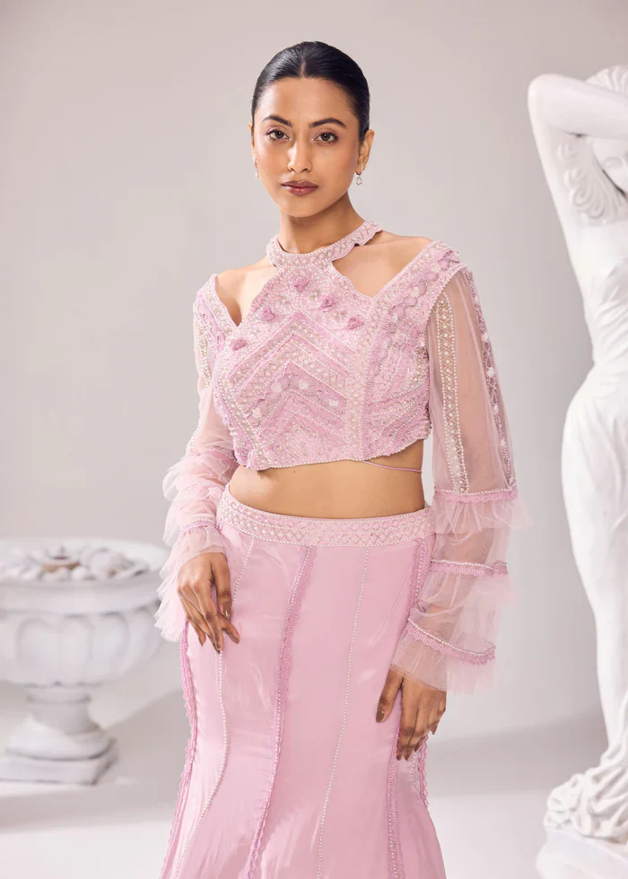 Harmony Fishcut Lehenga Set - Image 2