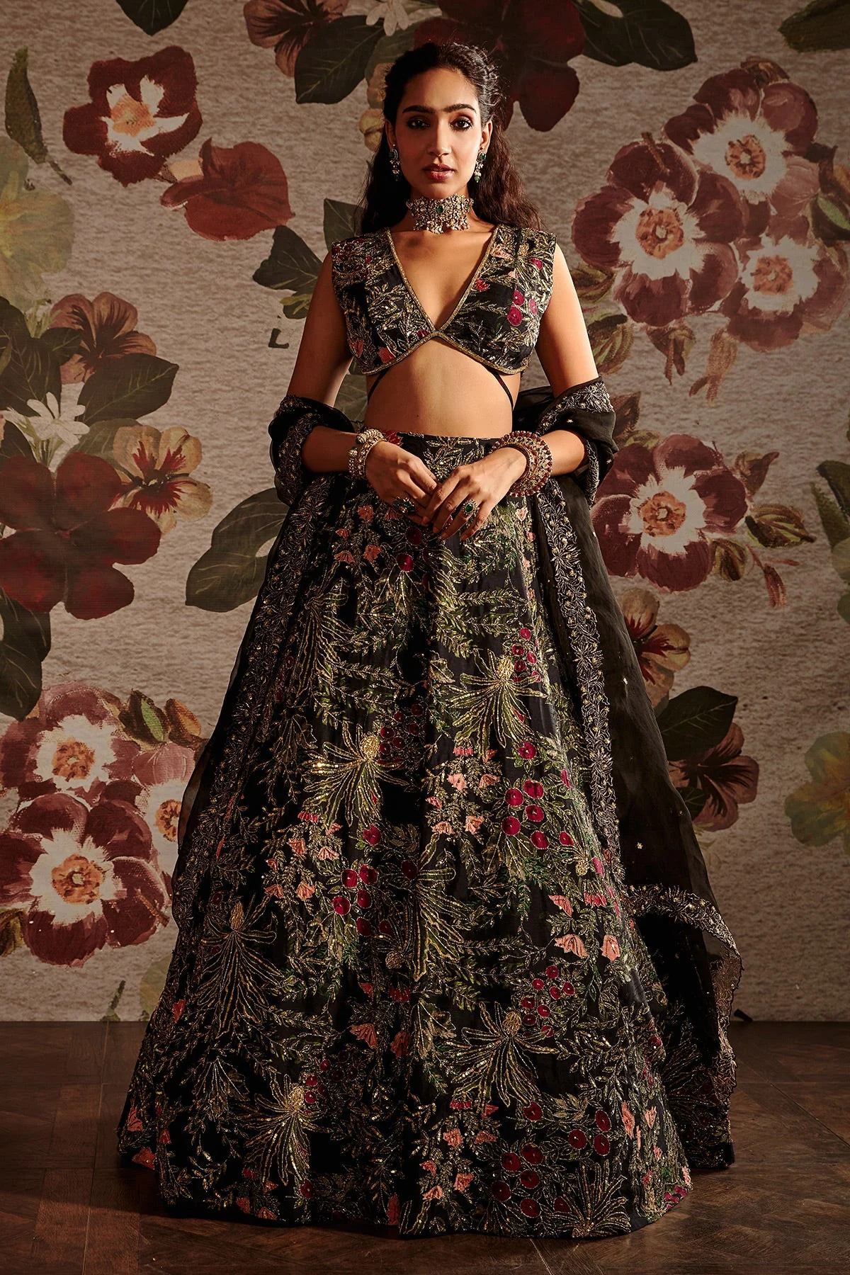Heavily Embroidered Lehenga