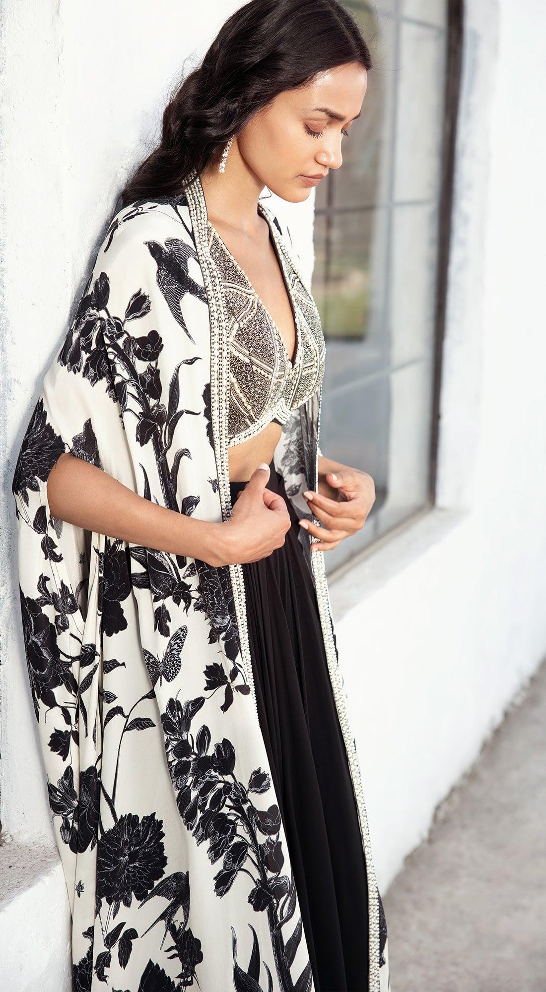 Ivory & Black Skirt Set - Image 7