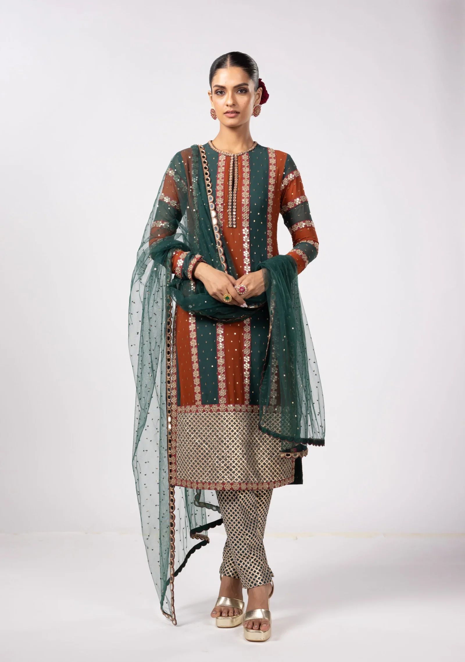 Jade Green Pant Kurta Set