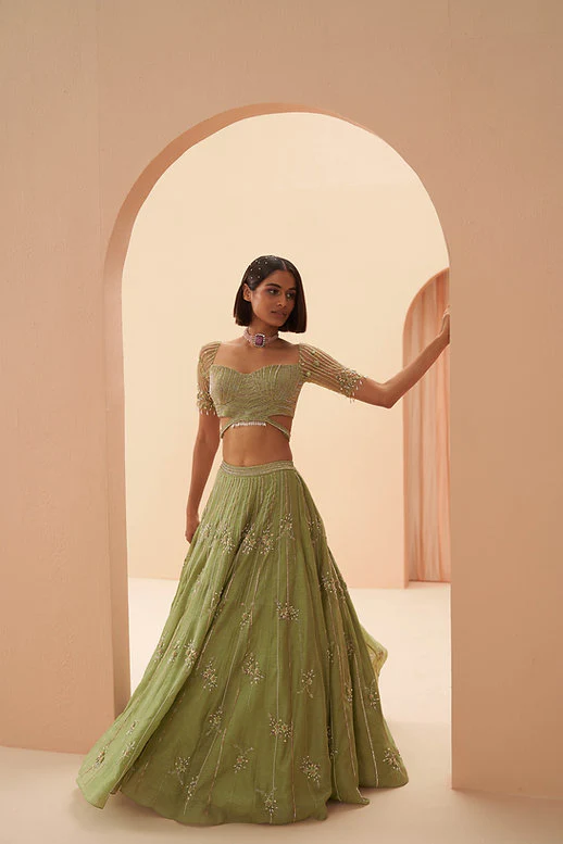 Jade Lehenga - Image 4