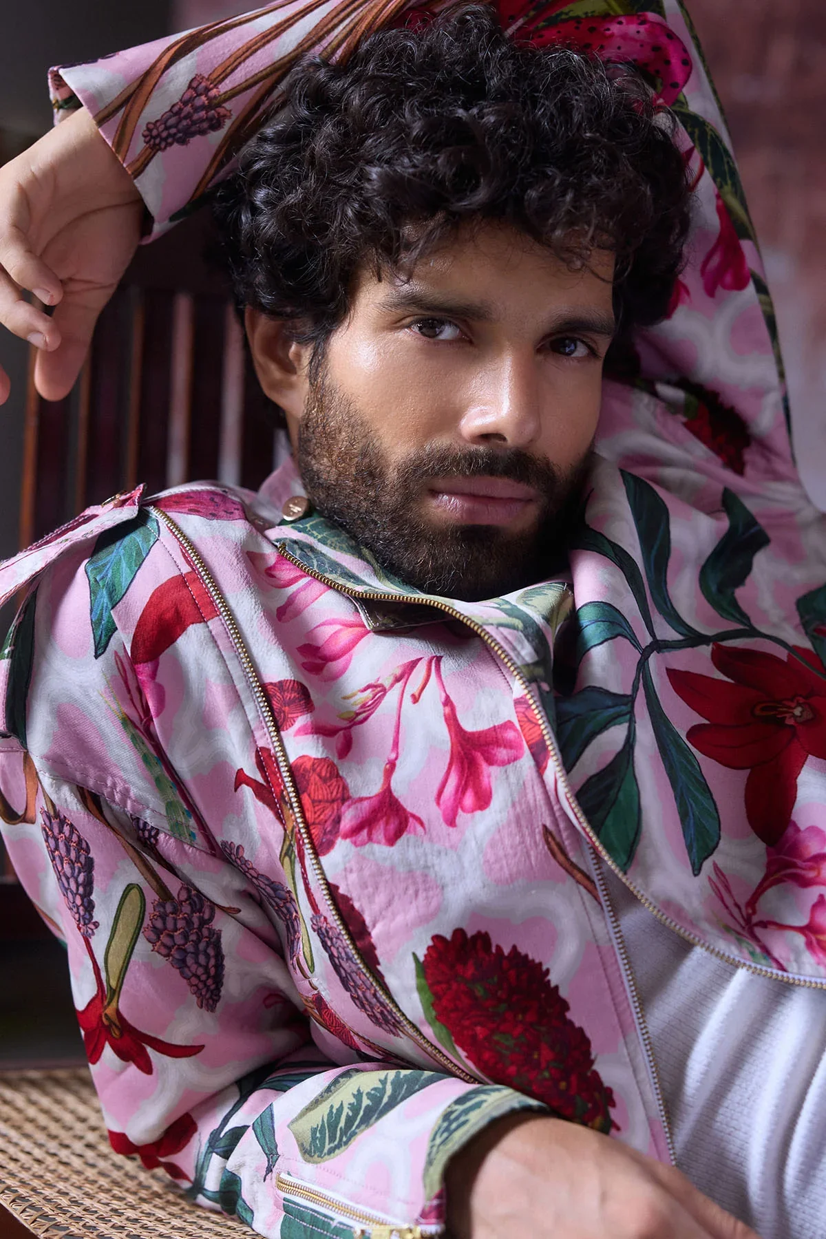 JAIKAR - Printed Bomber Jacket - Image 2