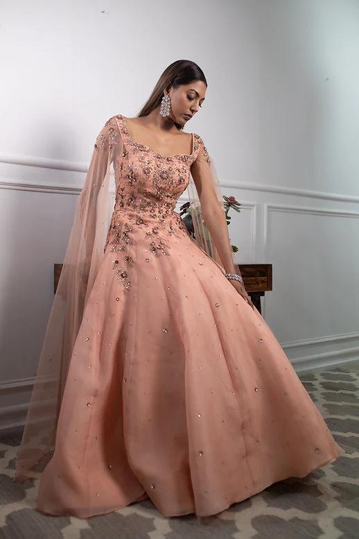 Juliet Peach Gown - Image 4