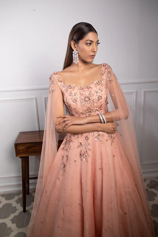 Juliet Peach Gown - Image 6