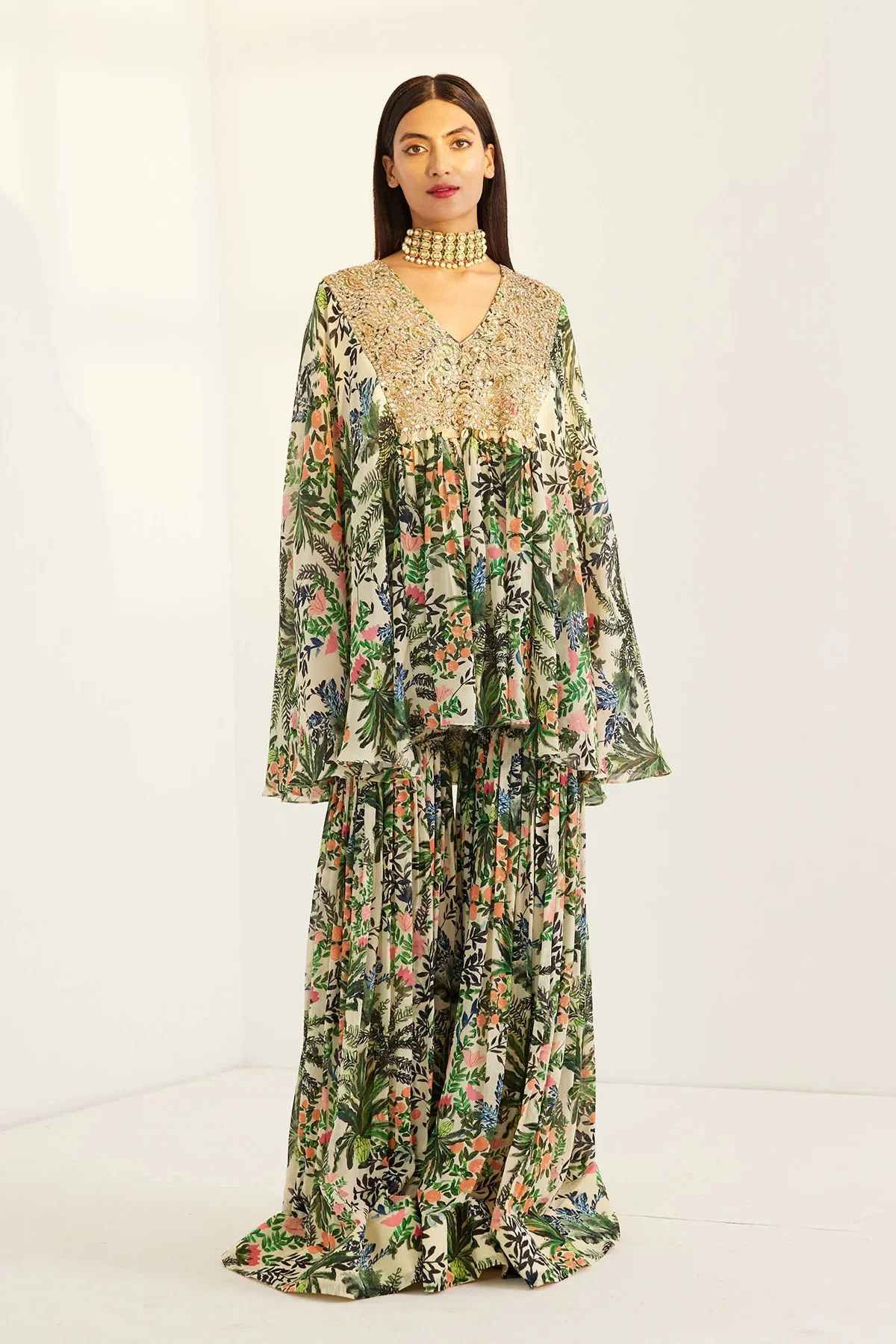 Kaftan Top Pant Set