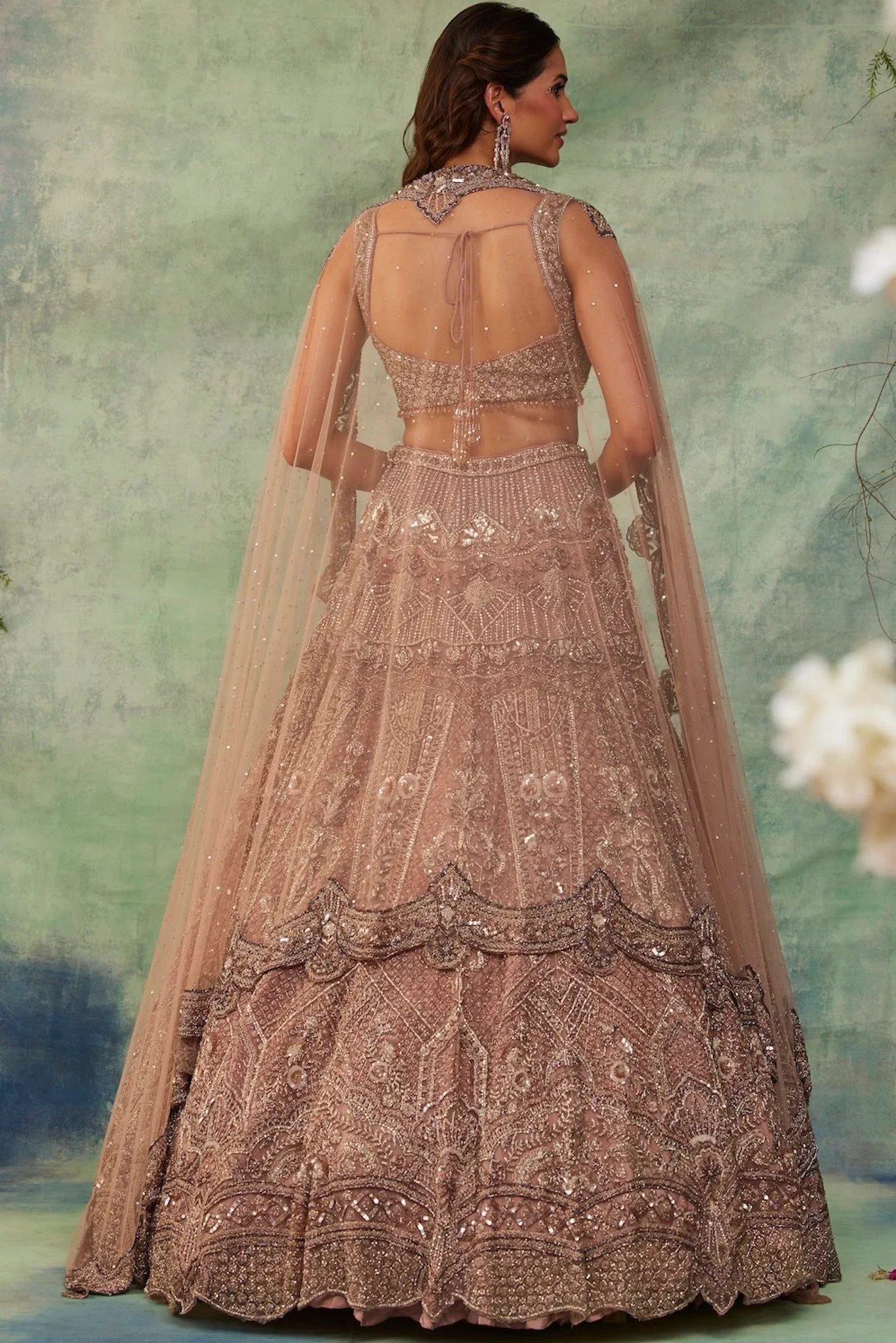 Kashish Dusty Pink Lehenga - Image 4