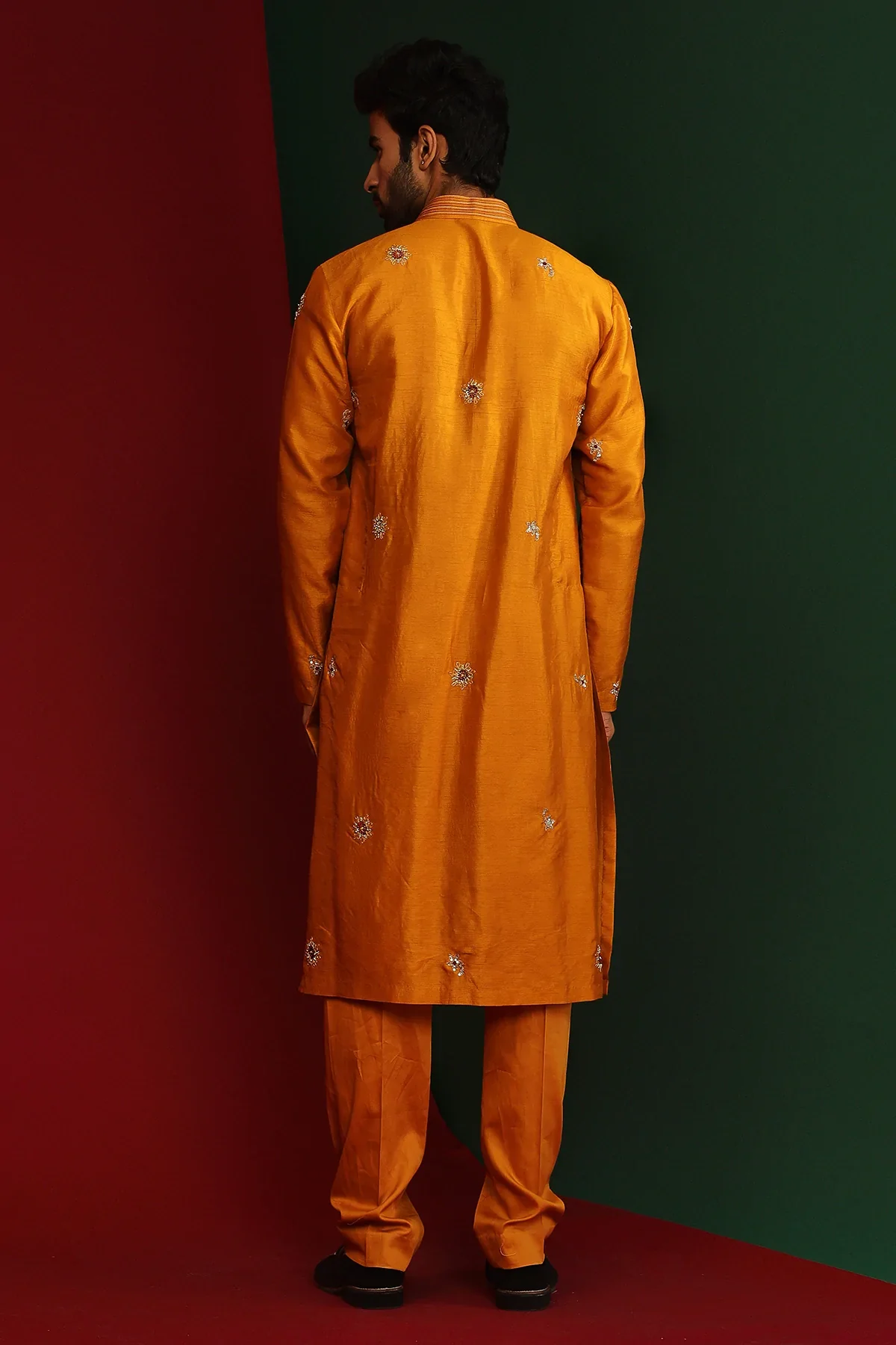 Krish Marigold Embroidered Kurta - Image 2